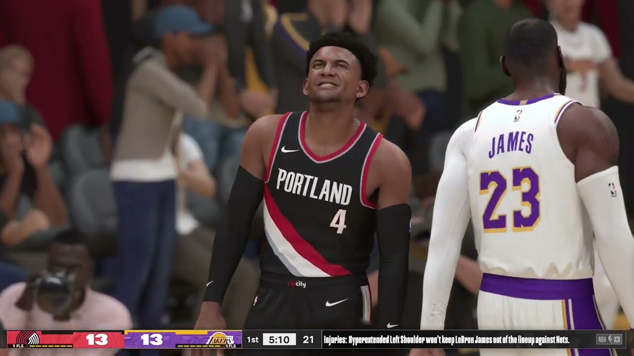 NBA 2K24 Gameplay: Portland Trail Blazers vs Los Angeles Lakers - (Xbox Series X) [4K60FPS]