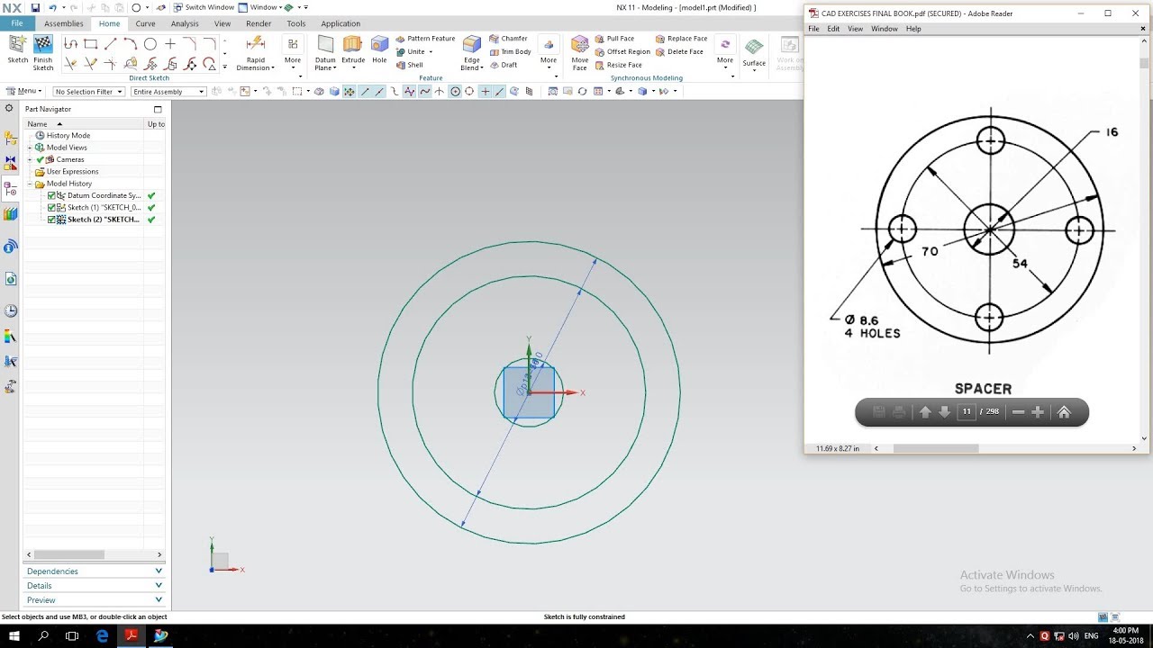 NX-2D design (using pattern command) (1080p HD)