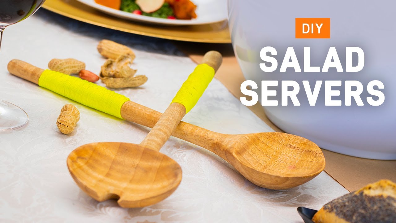How to Make Wooden Salad Servers - Easy DIY Project | Arbortech Tools