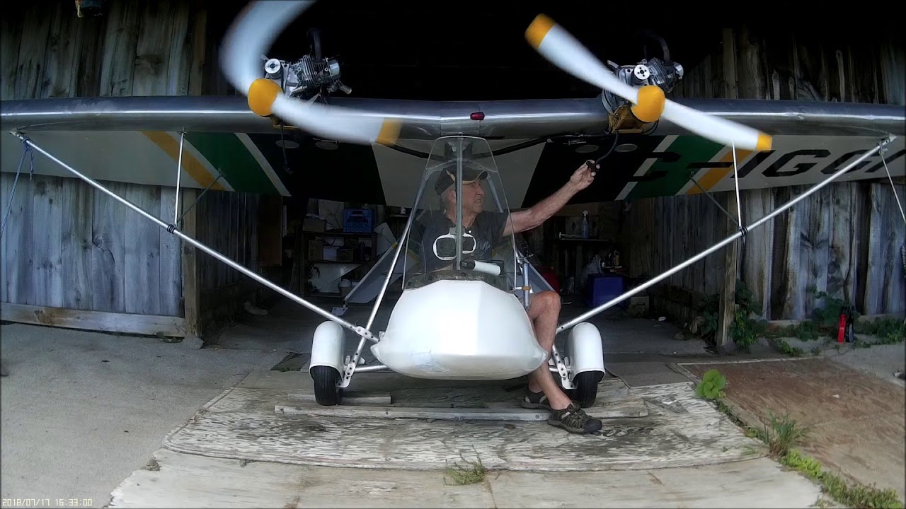 Lazair series 3 ultralight...  1st startup after sitting 2 weeks ..