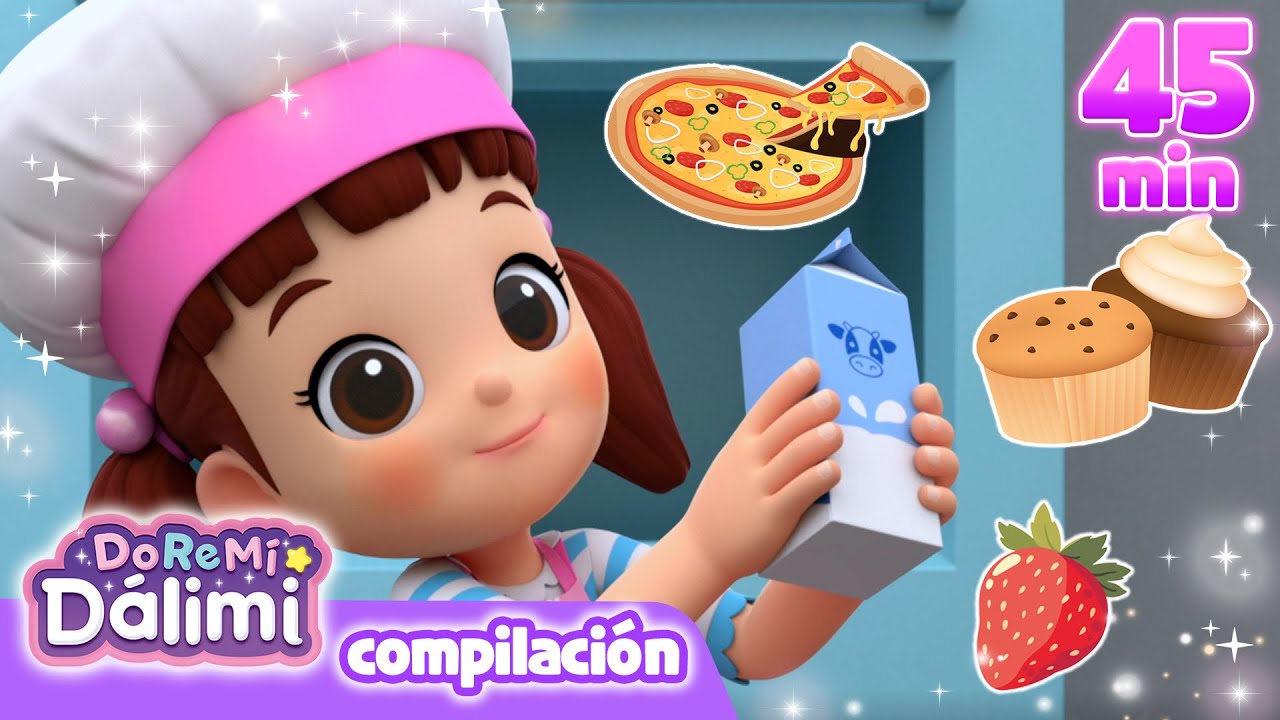 🍕Juego de Comida para Niños🎹Dibujos Animados🎶Canciones infantiles❤DoReMi Dálimi🌜#Temporada1