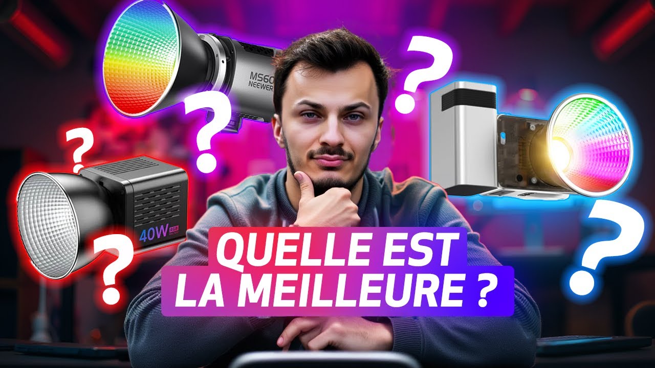 LA MEILLEURE LUMIERE PORTABLE RGB / ZHIYUN VS NEEWER VS ULANZI