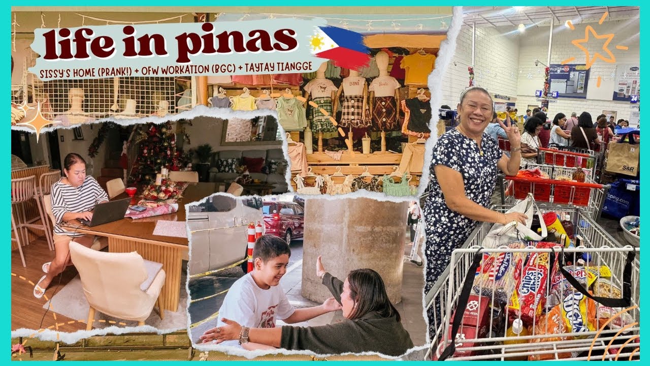 OFW WORKATION in PINAS 🇵🇭 Sissy’s Home (PRANK!) + meeting friends & Taytay tiangge shopping
