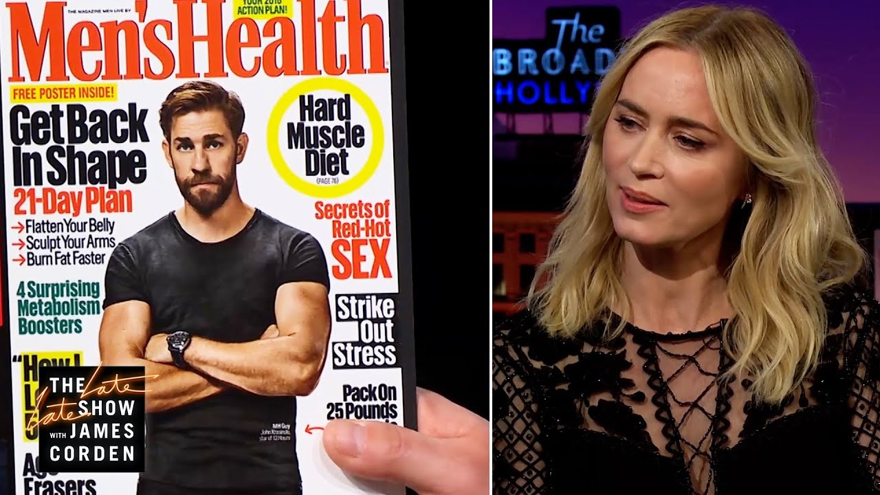 Emily Blunt Breaks Down Men's Magazine Poses