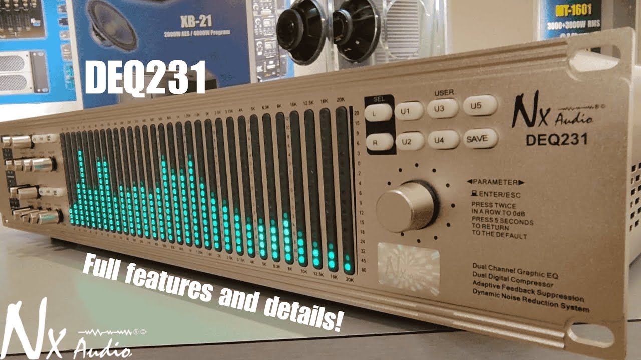 DEQ231: Nx Audio Stereo Graphic Digital Equalizer