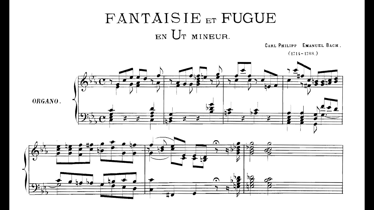 C. Ph. E. Bach: Fantasia e Fuga  V c-Moll Wq 119/7