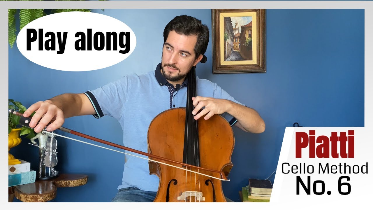 Piatti: Cello Method - Study No. 6 | (Play Along with me!)