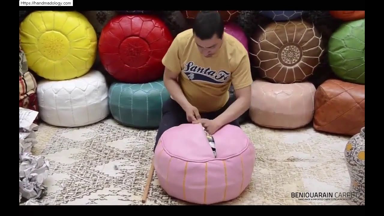 How stuff #morrocan_poufs #moroccan #ottoman #pouf Stuffing pouf guide