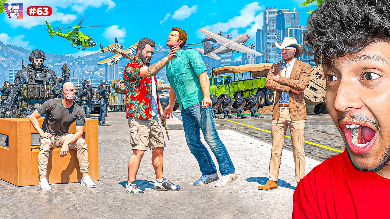 BIGGEST ATTACK in LIBERTY CITY in GTA 5 Real Life!🔥 #63