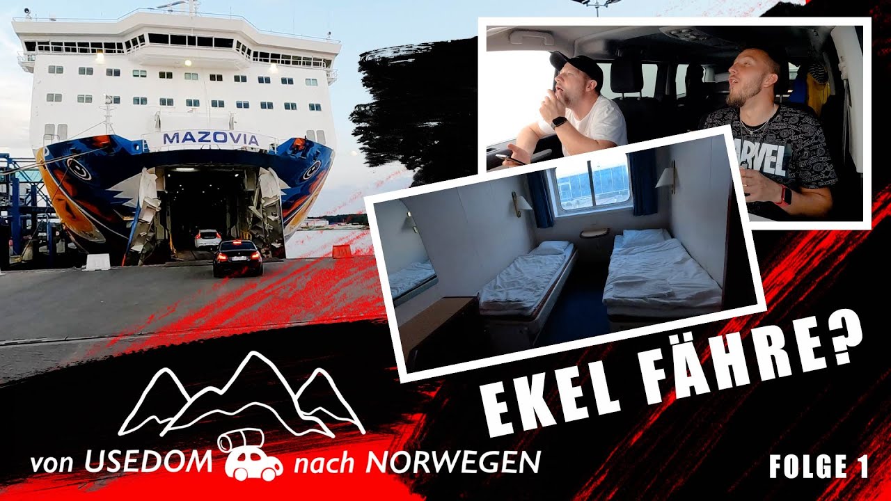 Von Usedom nach Norwegen | Folge 1 | Fahrt mit der Fähre von Swinemünde nach Ystad in Schweden