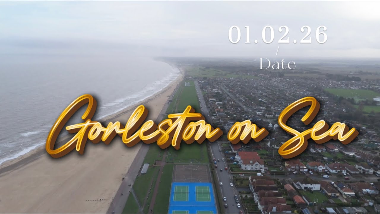 Gorleston On Sea beach flyover 1st February 2026