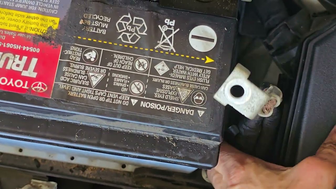 Replacing a battery in a 2019 TOYOTA CHR.