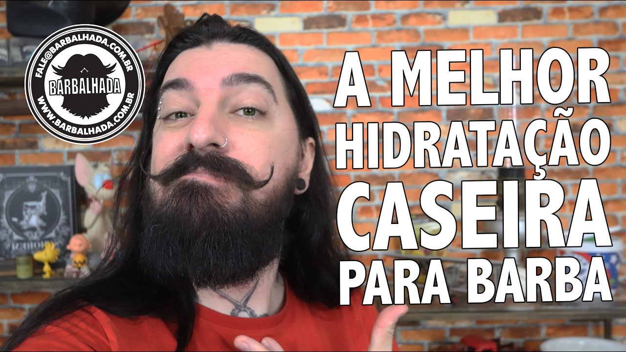 HIDRATAÇÃO para fazer na BARBA em CASA