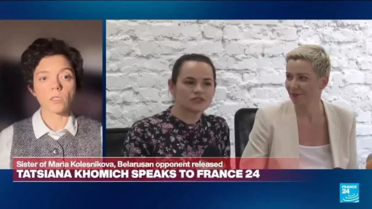 'A huge relief to hear her voice': Sister of Maria Kolesnikova, Belarusian opponent released