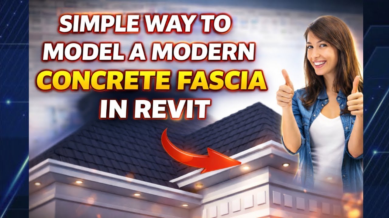 Revit Tutorial - How To Model a Concrete Fascia In 5 mins!
