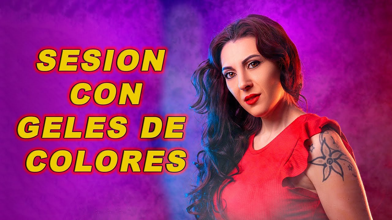 SESIÓN DE FOTOS CON GELES DE COLORES