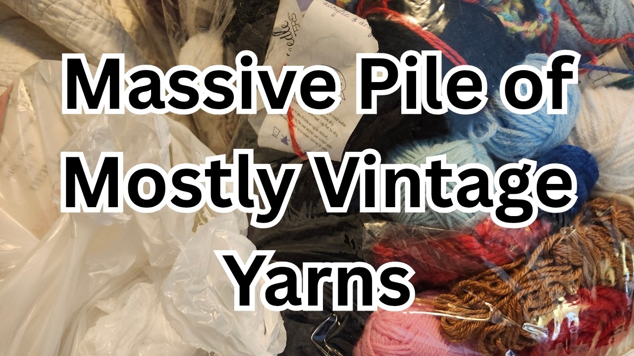 Massive Pile of Mostly Vintage Yarn
