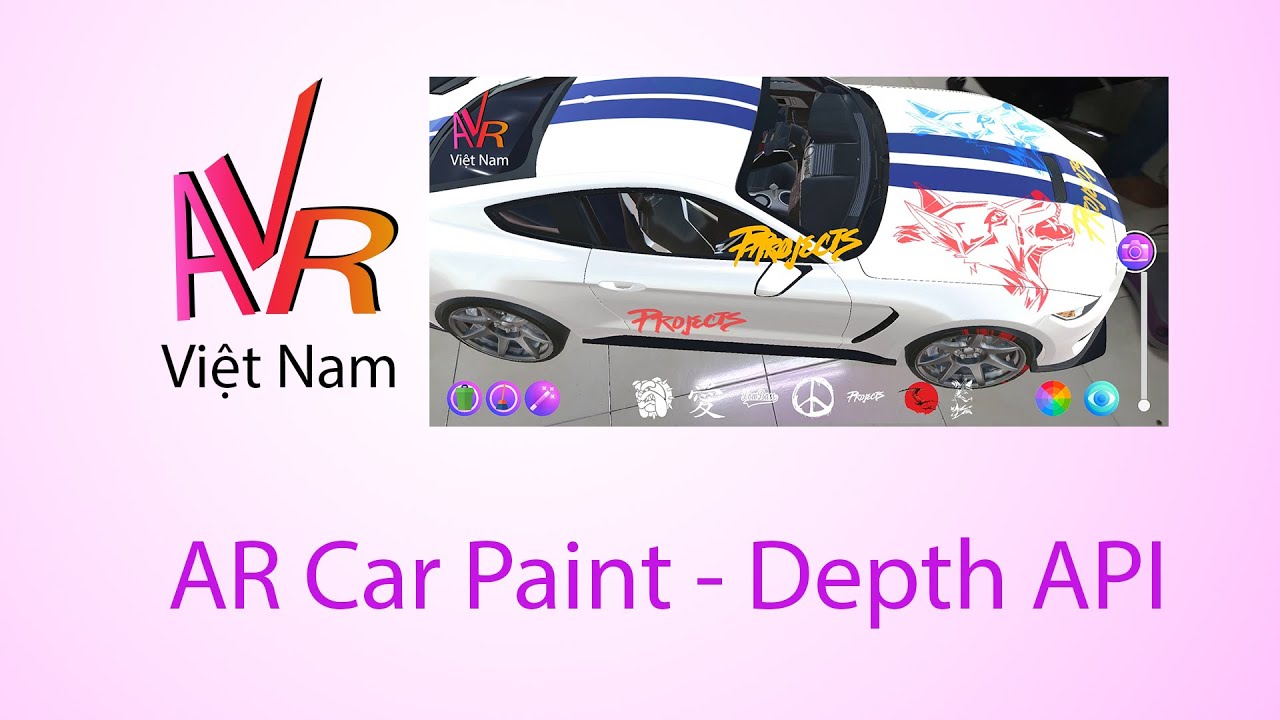 AR VR Việt Nam - AR Car paint - Depth API