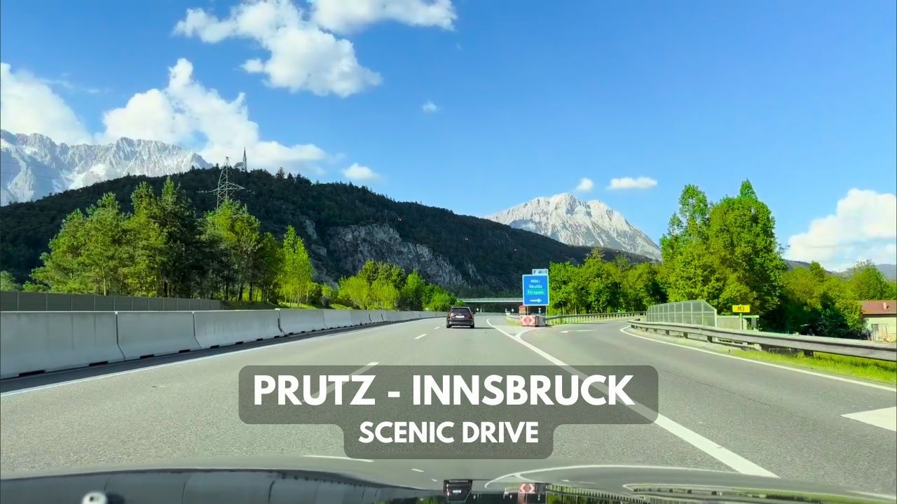 🇦🇹 Driving from Prutz in Oberinntal to Innsbruck | Scenic Alpine Drive | Tirol, Austria | April 30th
