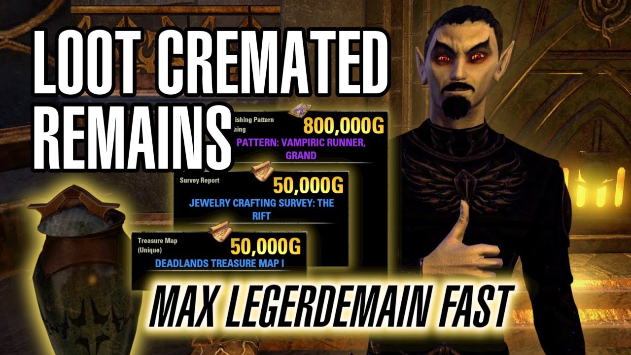 Farm Furnishing Plans, Treasure Maps & More + Level Legerdemain FAST ⚱️ The Elder Scrolls Online