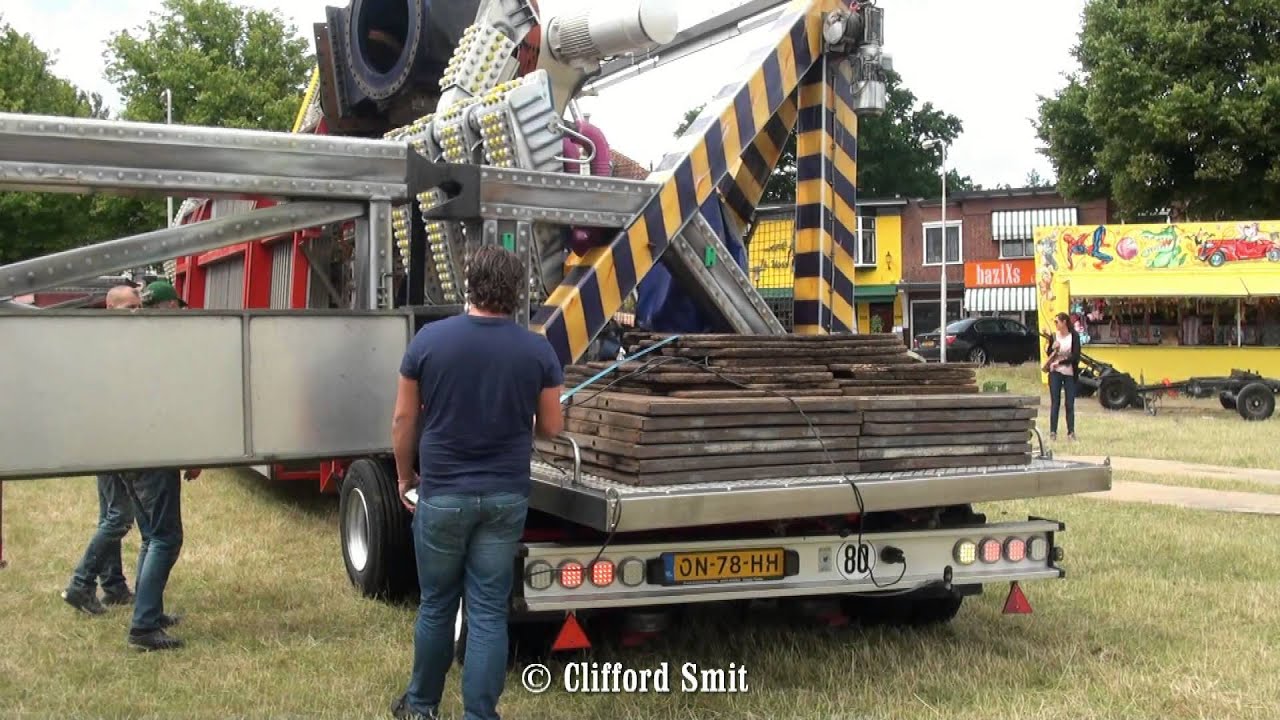 Kermis Santpoort Transport en opbouw Deel 1