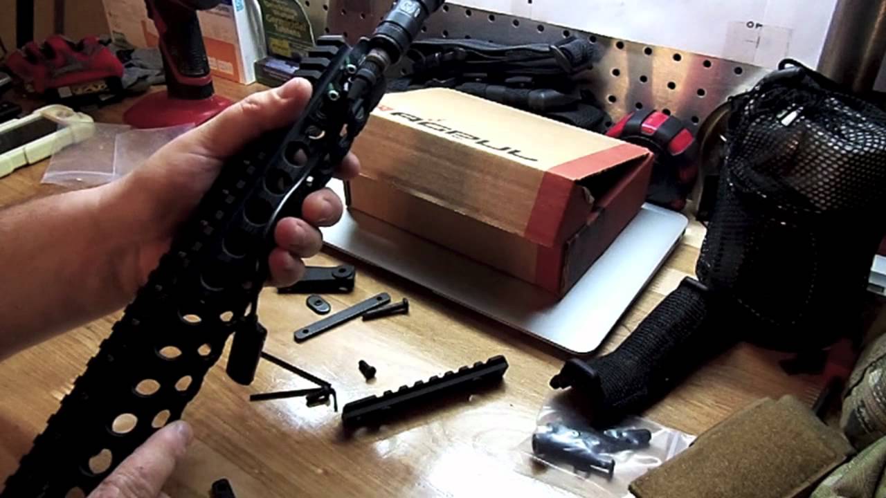 MODIFYING A MAGPUL AFG AND TROY ALPHA RAIL