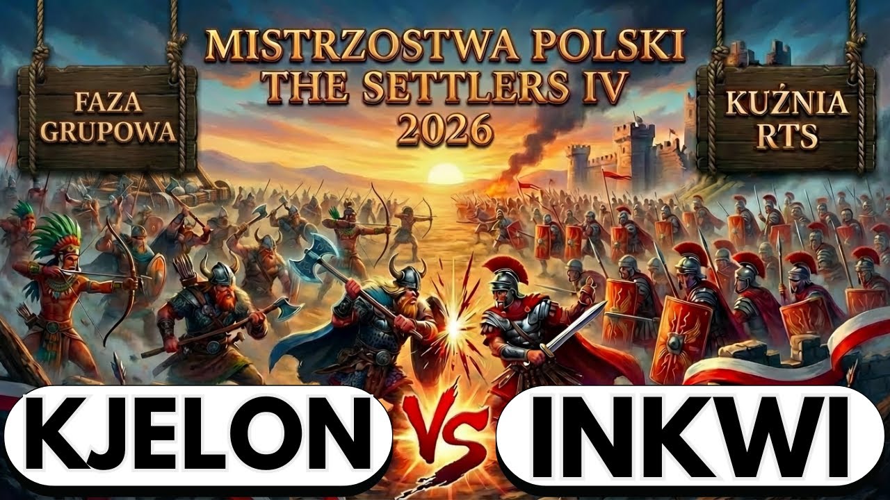 MISTRZOSTWA POLSKI THE SETTLERS IV 2026 - R3 - KJELON vs INKWI
