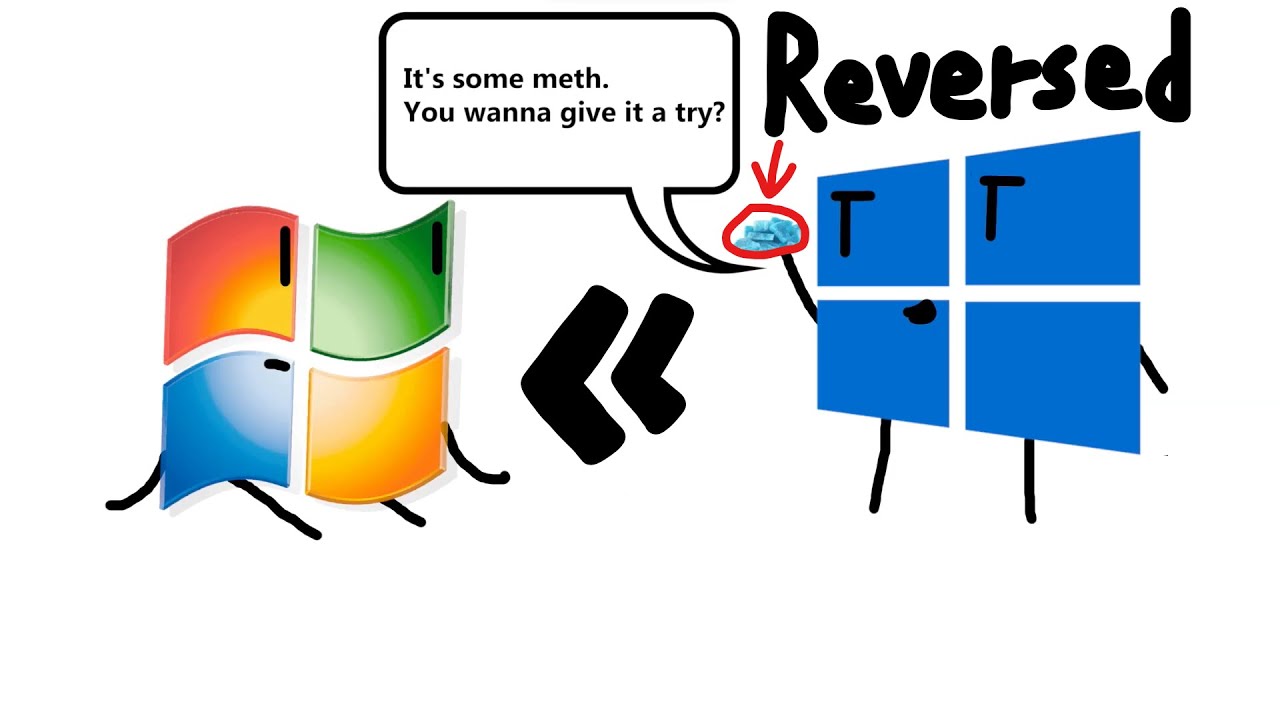 Windows Friend Skits Windows 7 Tries Meth Reversed