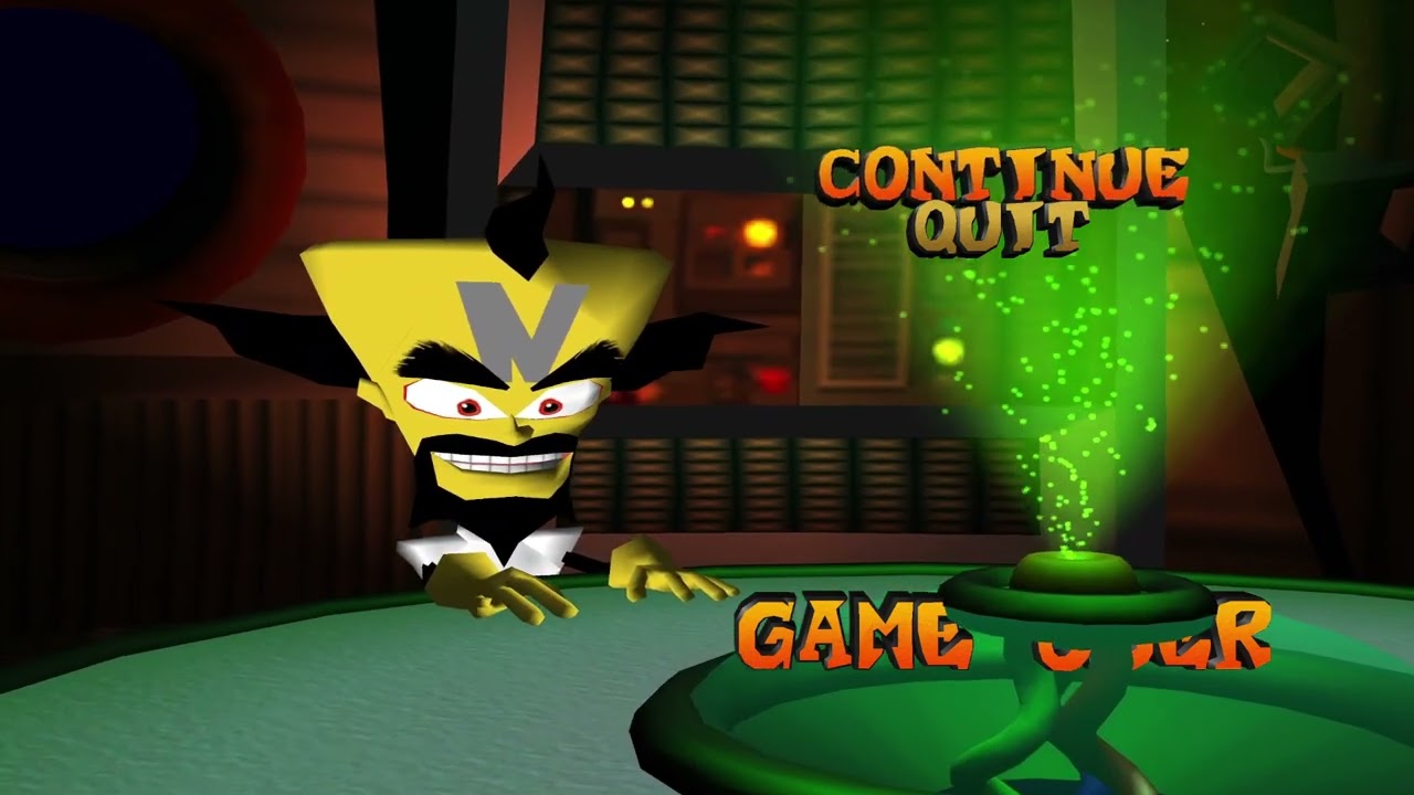 Crash Bandicoot The Wrath of Cortex - Game Over (30 minutes) (with potion/lab sounds) #gamecube #