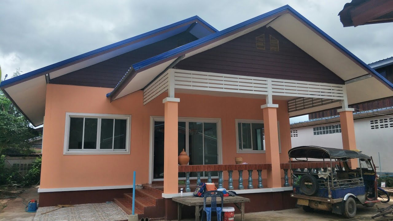 บ้านทรงจั่วแนวโมเดิรน์ร่วมสมัย 3ห้องนอน 1ห้องโถง 1ห้องน้ำ 1ห้องครัว 1ระเบียง