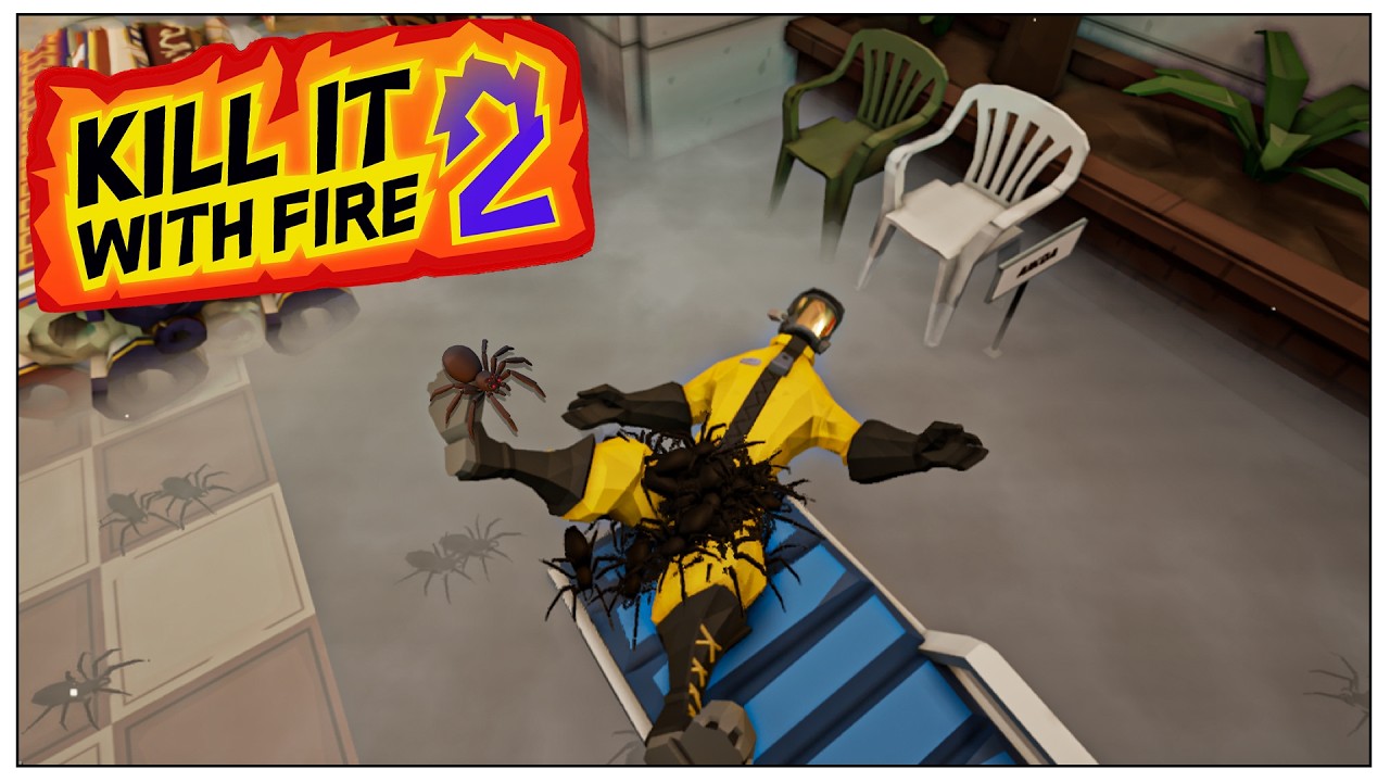 I got swarmed by thousands of spiders - KILL IT WITH FIRE 2 (Gameplay)