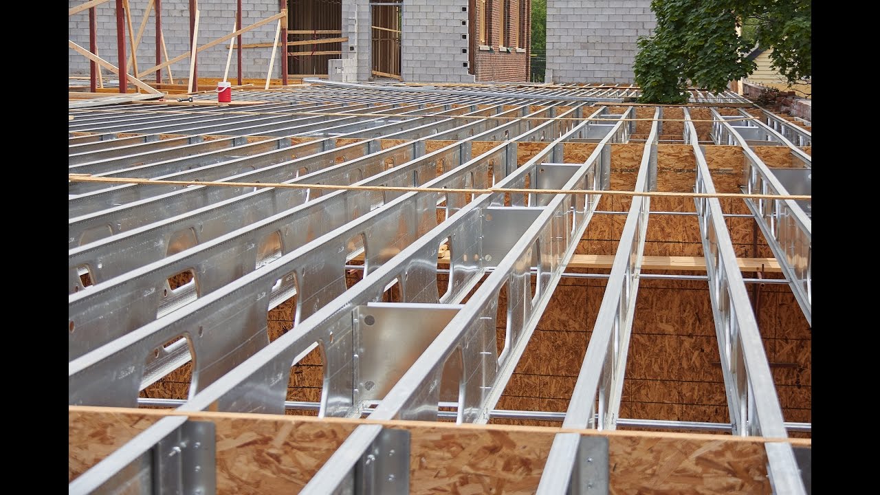 Wood-Framed Buildings Benefit From Composite TotalJoist Steel Construction - Installation Video
