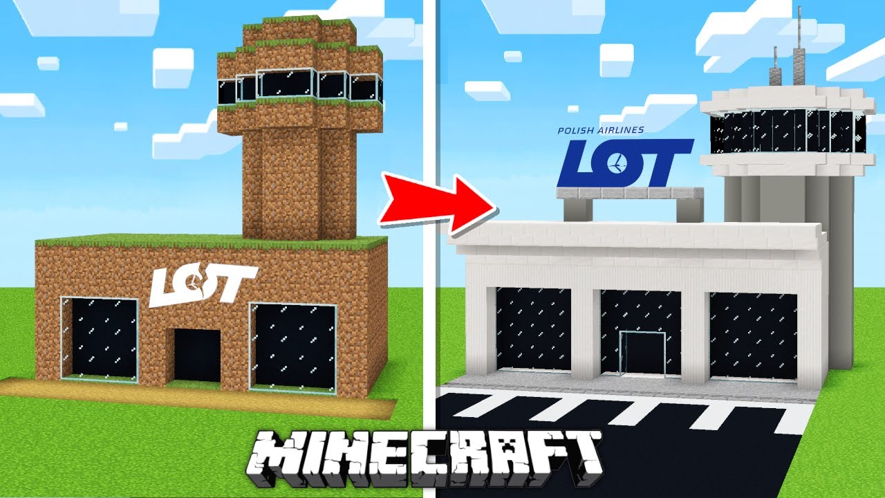 Poprosiłem 10 LOSOWYCH OSÓB aby zbudowali LOTNISKO w MINECRAFT!