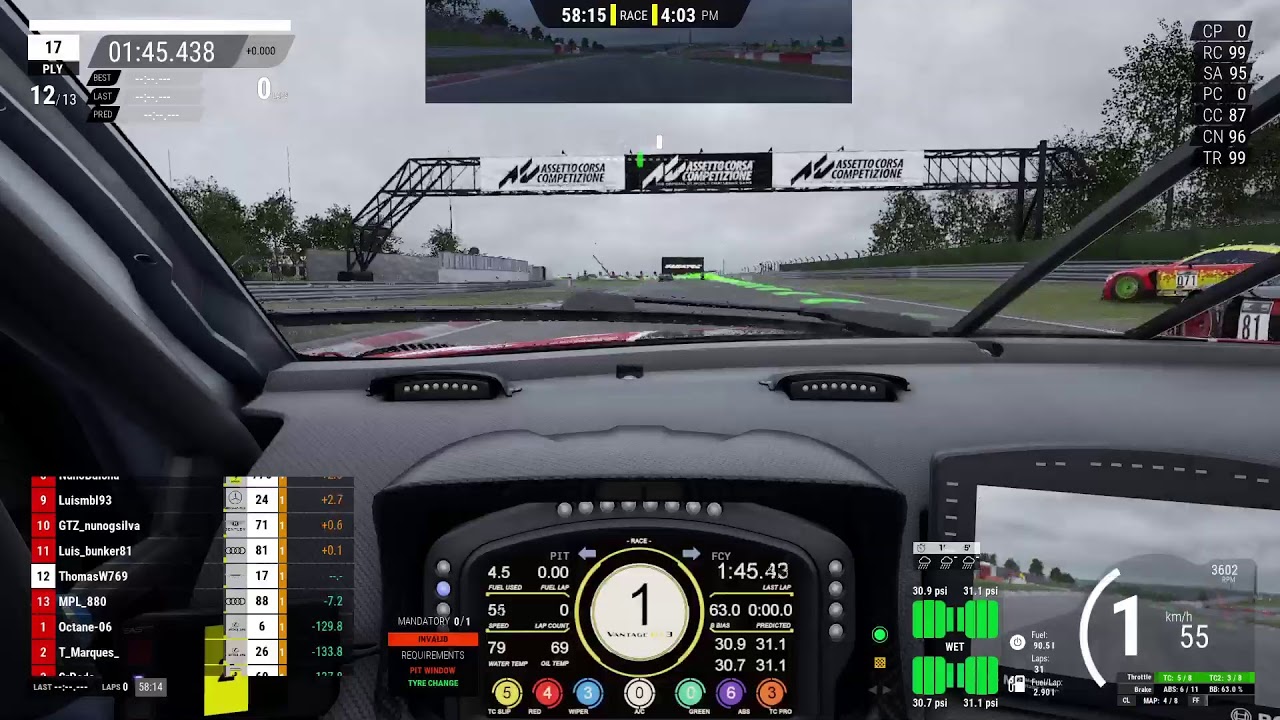 GT3RT ACC Season 3 Round 11 Nurburgring Aston Martin
