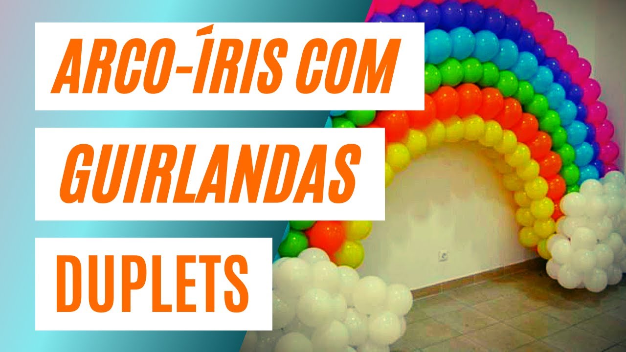 Decoração Com Balões | Arco Íris l Escultura de balões l Arte com Balões l Aprenda Agora