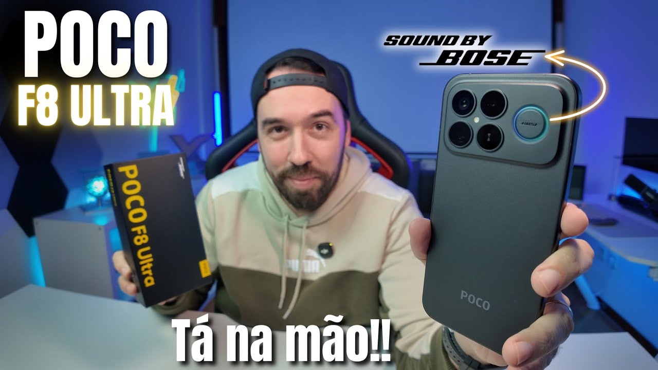 POCO F8 ULTRA TÁ NA MÃO - ESSE NOVO SMARTPHONE DA XIAOMI TÁ BRUTAL