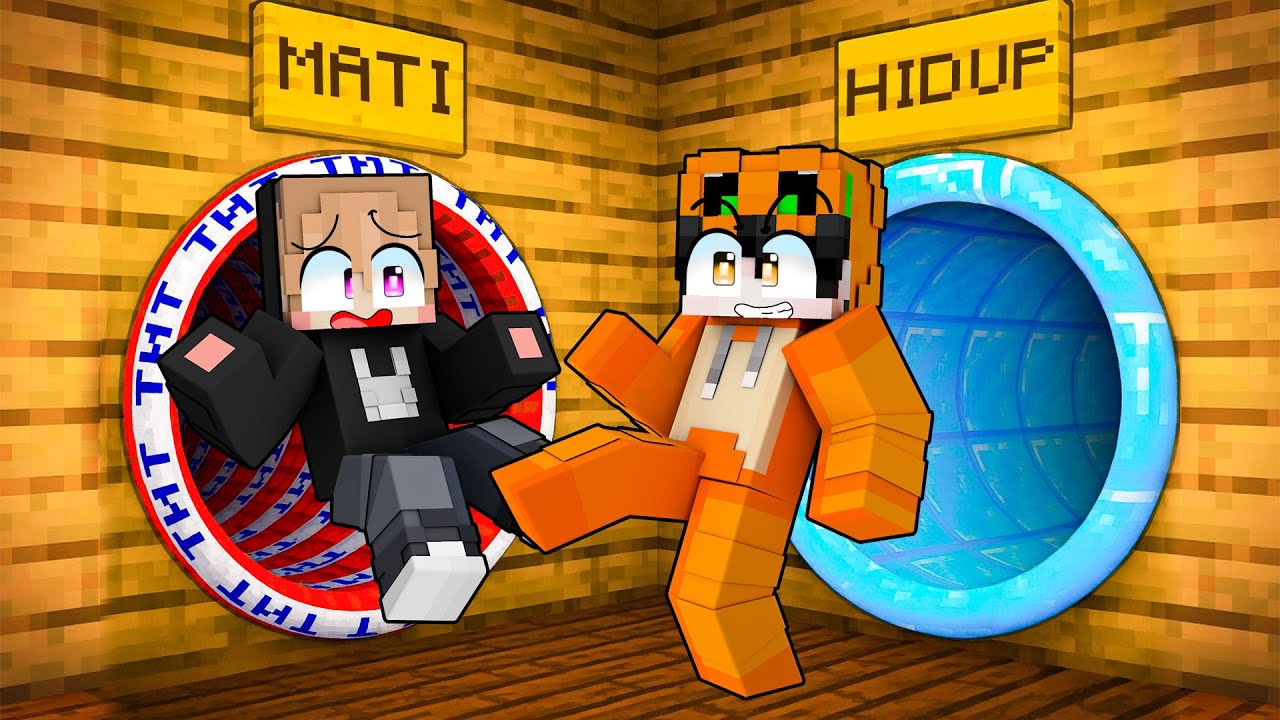 JANGAN SALAH PILIH TEROWONGAN HIDUP ATAU MATI DI MINECRAFT!!