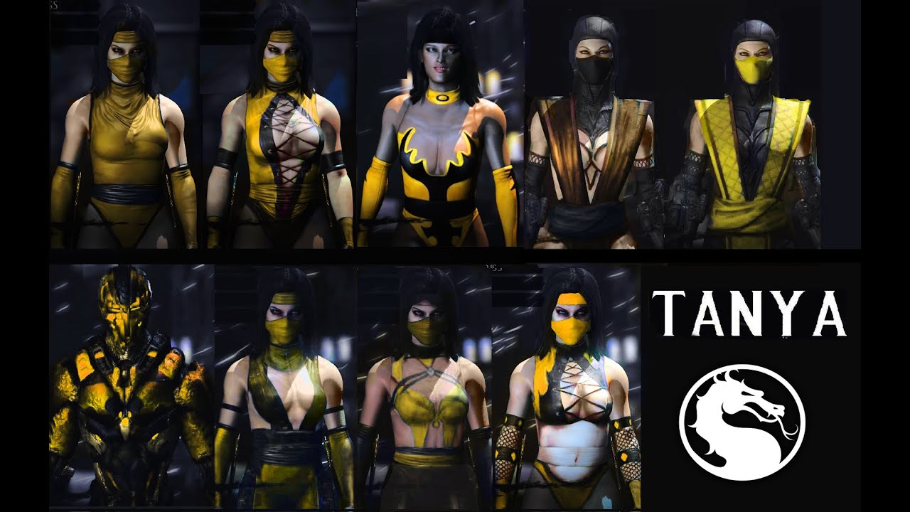 Mortal Kombat X - All TANYA skins Mod Klassic MK2 MK3 MK4, Ninja, cyber and more Skin MKX MKXL