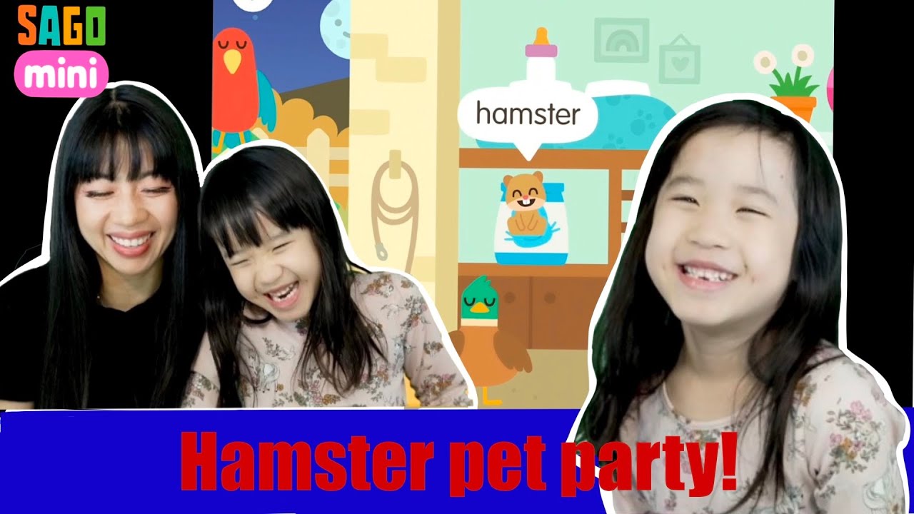 Sago Mini School PETS! Hear Ella's hamster story!  Fun learning for kids