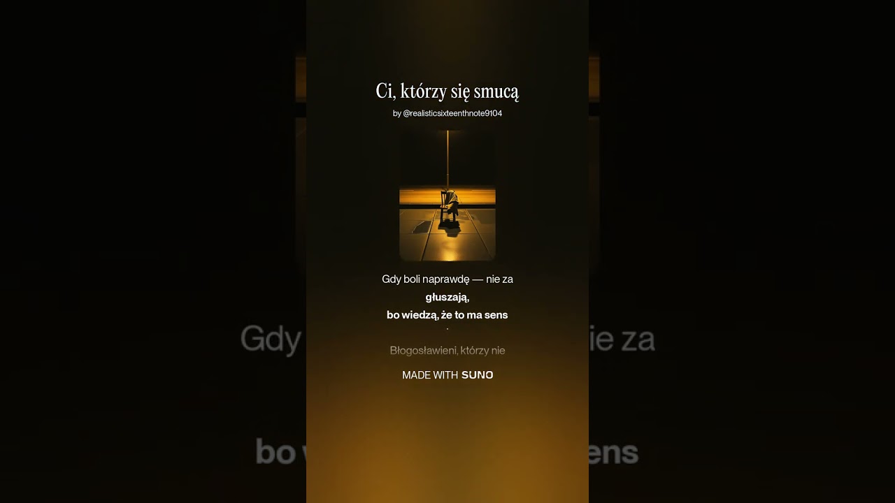 Ci, którzy się smucą