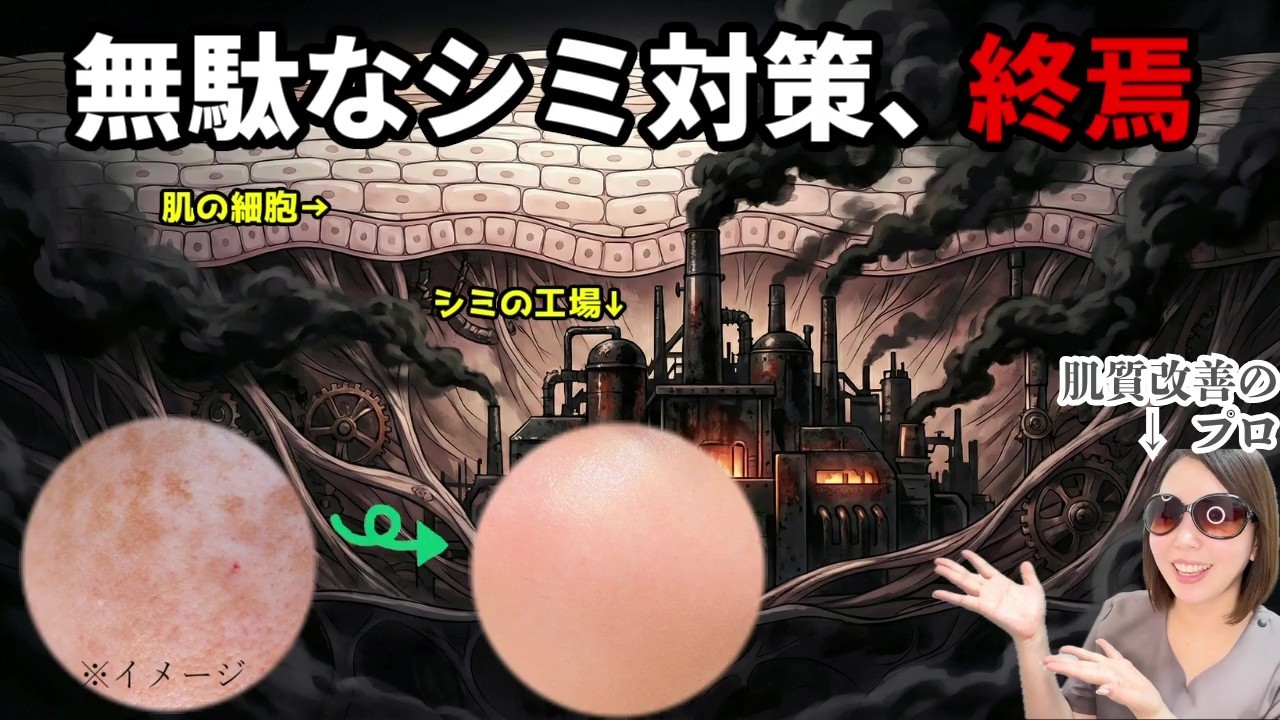 【完全版】シミのメカニズム解説と対策マップ✅メラニン工場の稼働を止める「最強成分」