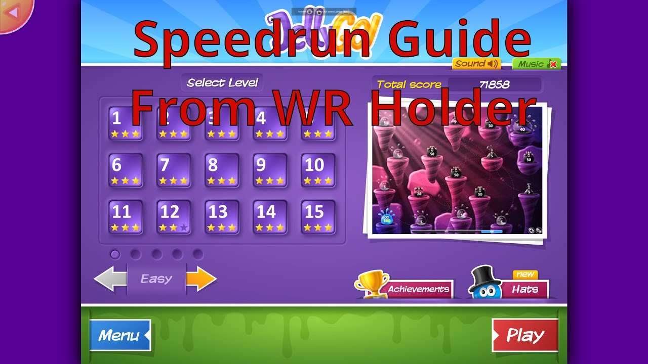 JellyGo! 1-15 Easy Levels GUIDE (Speedrun)