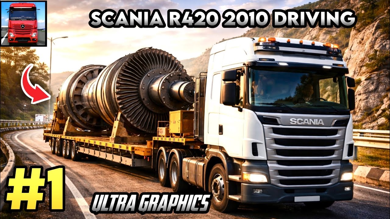 SCANIA TRUCK GAMEPLAY 🚛#1 | TRUCK SIMULATOR ULTIMATE DELIVERY MISSION | REALISTIC TRUCK DRIVING GAME