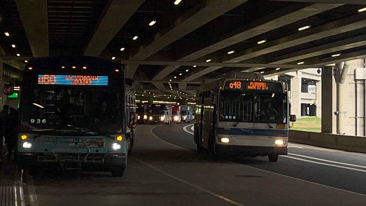 4K 2025: MTA/PANYNJ: Bus Action @ LaGuardia Airport [M60-SBS, Q47, Q48, Q70-SBS, Q72]