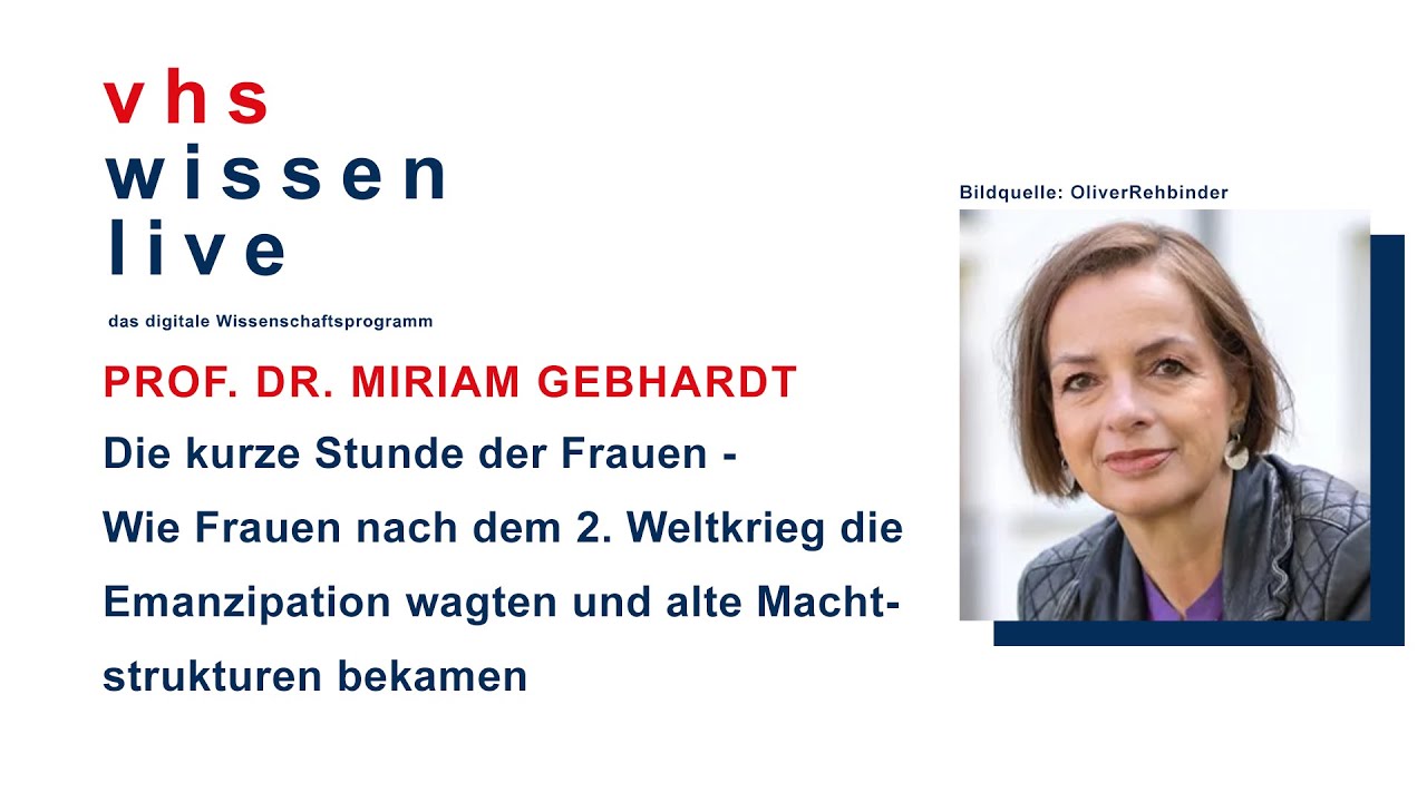 Die kurze Stunde der Frauen. Wie Frauen nach dem 2. Weltkrieg die Emanzipation wagten