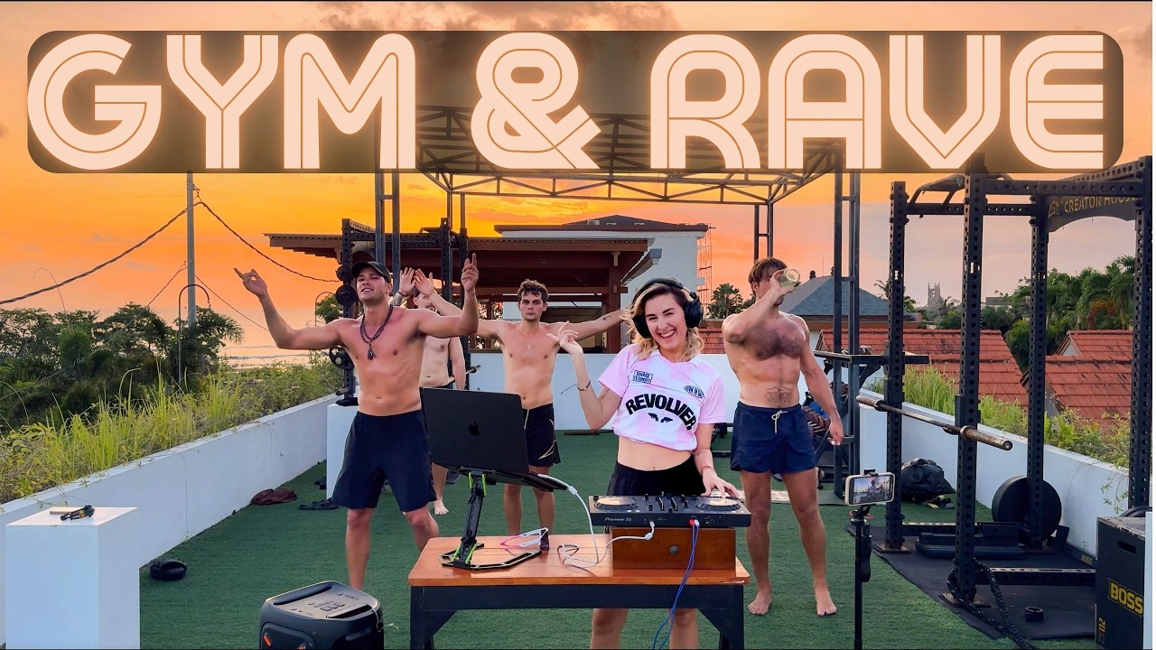 Workout Sunset Rave @Bali Rooftop Gym 🔥 I Uplifting Tech House/Techno I No Warm-up & No Excuses