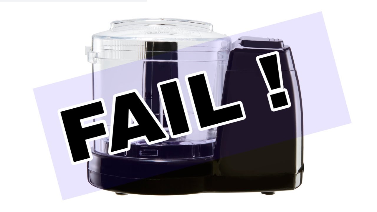 Mainstays 1.5 Cup Mini Food Chopper - Protein Fluff FAIL