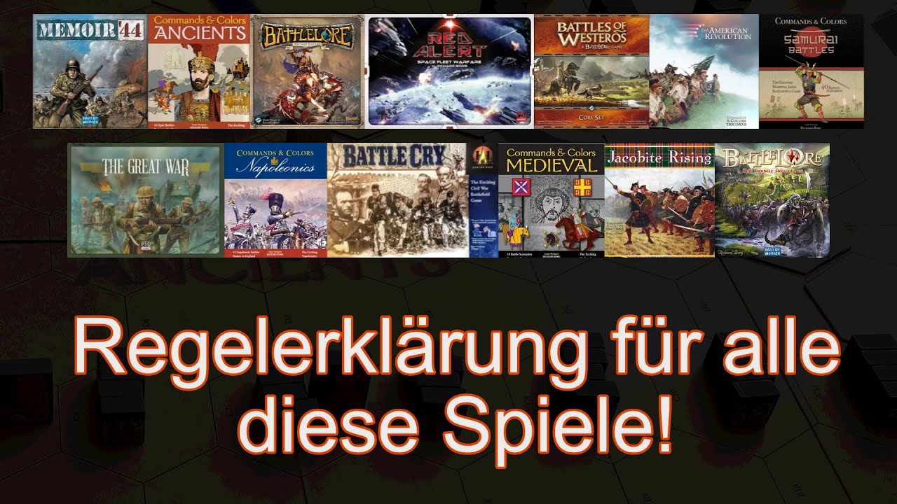13 Spiele in unter 7 Minuten erklärt: Command & Colors