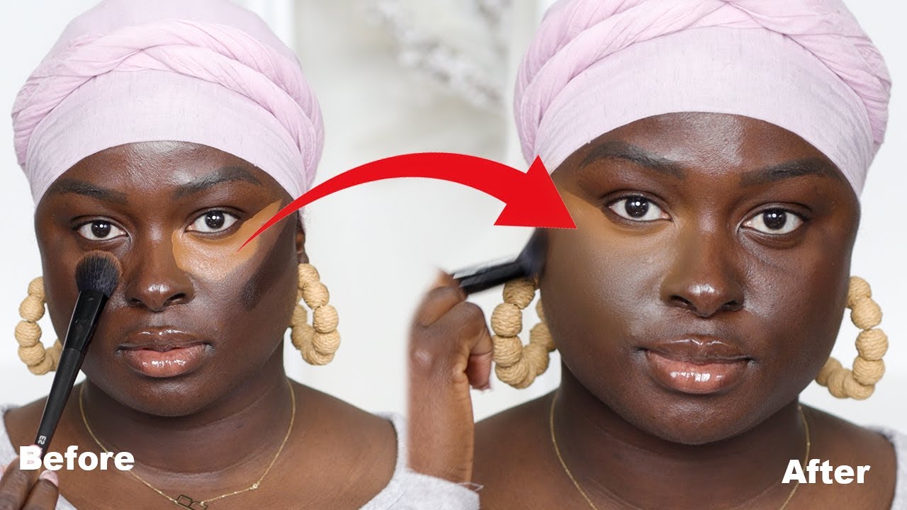 How To: Conceal & Contour To Avoid UnNatural Looking Makeup | Ohemaa