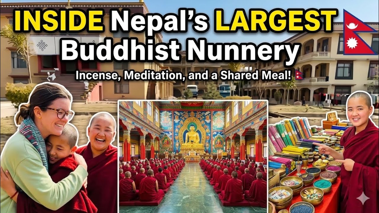 Experience the Largest Tibetan Buddhist Nunnery in Kathmandu, Nepal | Khachoe Gakhyil Ling 🇳🇵